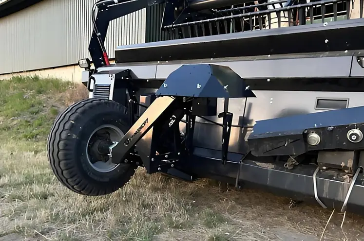 <em class="placeholder">Caméra analysant les grains tombés au sol sur une coupe Geringhoff</em>