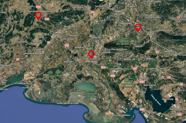 Présent sur les départements du Gard, des Bouches-du-Rhône et du Vaucluse, Claas Avignon dispose de trois bases.  