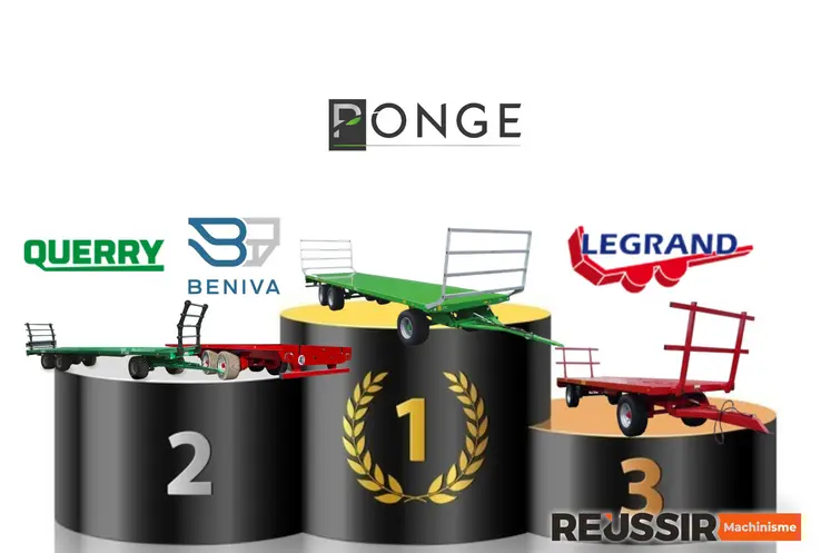 Plateaux fourragers Ponge, Querry, Beniva et Legrand sur un podium 