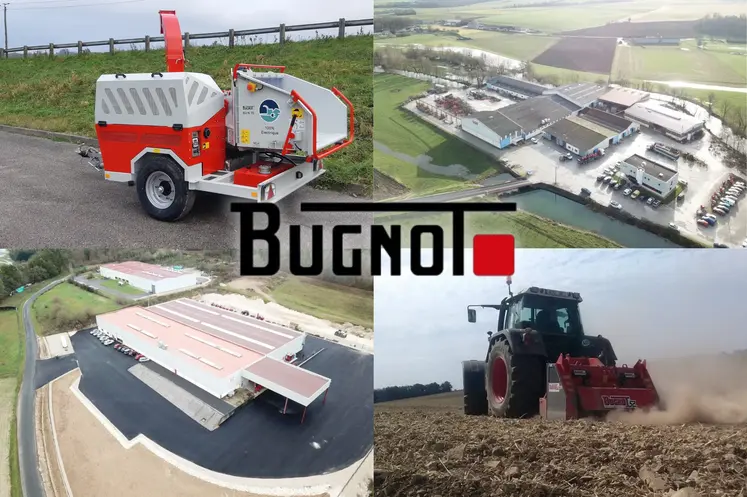 Vue aérienne des deux sites de production de Bugnot
