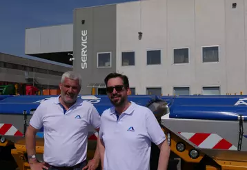 David Finetti, directeur d’Alpego France, et Nicola Pegoraro, directeur commercial au sein de l’entreprise familiale italienne