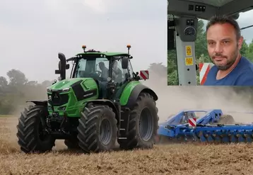 L'essai du Deutz-Fahr 8280 TTV a eu lieu chez Mathieu Ondet, agriculteur en Indre-et-Loire.