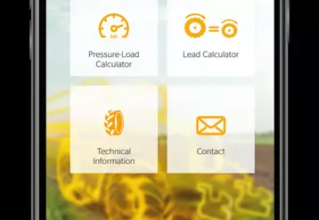 L'application Agriculture TireTech de Continental est disponible sous iOS et Android. © Continental