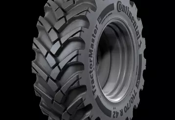 Les pneus VF TractorMaster Hybrid de Continental disposent d'un profil mixte route et champ. © Continental