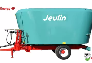 Jeulin propose les mélangeuses compactes Energy 4P de 14 à 22 m3, facilitant l’accès aux bâtiments exigus. © Jeulin
