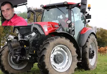 Yann Kastler, éleveur à Rostrenen dans les Côtes-d’Armor, a testé le tracteur Case IH Vestrum 130 CVXDrive. © M. Portier