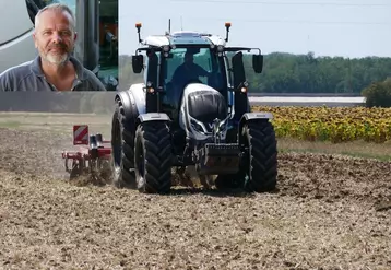 Agriculteur dans le Loiret, Stéphane Prochasson a testé cet été le tracteur Valtra T215 Versu.