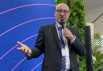 Frédéric Favrot, directeur de GEA France, parlant au micro au Space 2023