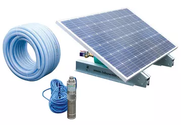 Le kit de pompage solaire Solar Superflow de La Buvette est complètement autonome.