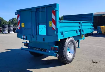 Benne à ridelles rabattables de 6 tonnes de charge Demarest Rolland 