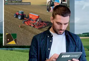 <em class="placeholder">Opérateur consultant sur son ordinateur le travail de sa machine agricole.</em>