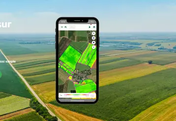 <em class="placeholder">Ecran de téléphone affichant l&#039;application mobile Spotifarm</em>