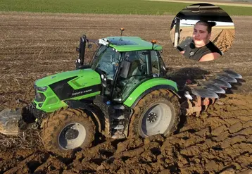 <em class="placeholder">Tracteur Deutz-Fahr 6180 TTV au labour.</em>