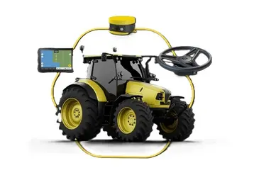 <em class="placeholder">Tracteur avec volant d&#039;autoguidage GPS et terminal Fieldbee</em>