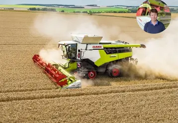 <em class="placeholder">Moissonneuse-batteuse Claas Lexion 8600 avec coupe Vario 1080.</em>
