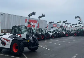 Chariots télescopiques Bobcat à l'usine de Pontchâteau en Loire-Atlantique