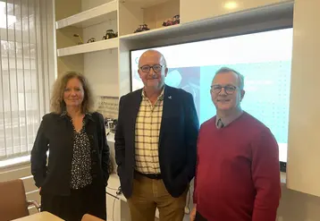 Sylvie Domenech, Stéphane Leblond et Étienne Webre, respectivement secrétaire général adjointe, président et délégué général du Sedima.