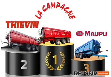 La Campagne a immatriculé le plus grand nombre de bennes en 2025, devant Thiévin et Maupu