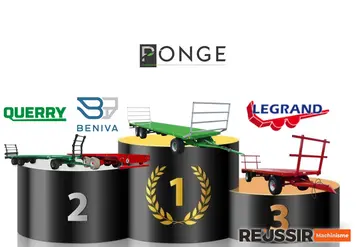 Plateaux fourragers Ponge, Querry, Beniva et Legrand sur un podium 