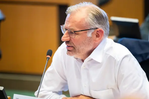 <em class="placeholder"> L'Allemand Norbert Lins (PPE), rapporteur du Parlement européen sur la Pac, en commisison de l'Agriculture</em>