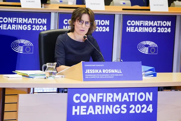 Audition au Parlemen européen de la commissaire désignée à l'Environnement, Jessika Roswall