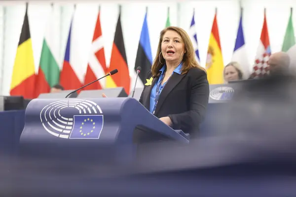 L'eurodéputée espagnole Carmen Crespo Diaz à Strasbourg
