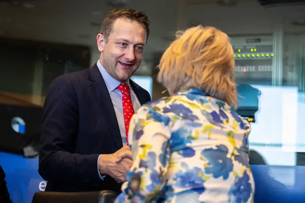 Le commissaire européen Christophe Hansen au Parlement européen de Bruxelles