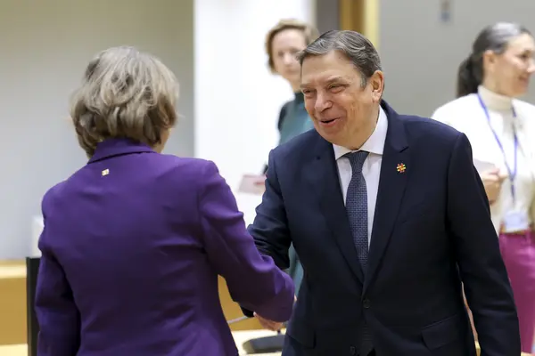 Luis Planas lors du Conseil Agriculture à Bruxelles