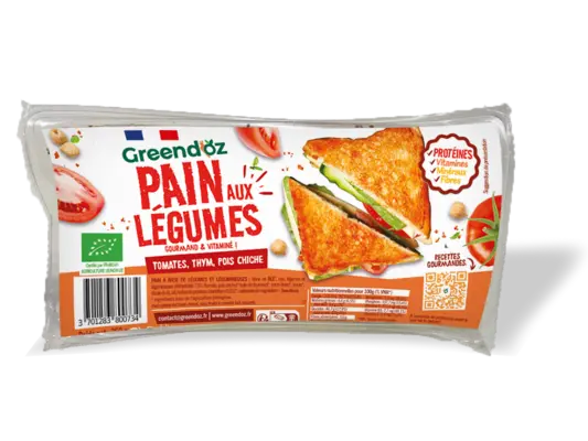 emballage du pain à la tomate