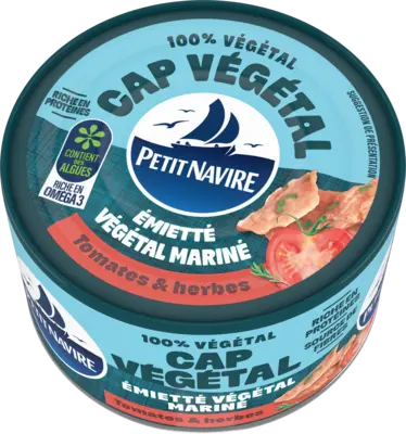 Boite de conserve émiété végétal de Petit navire