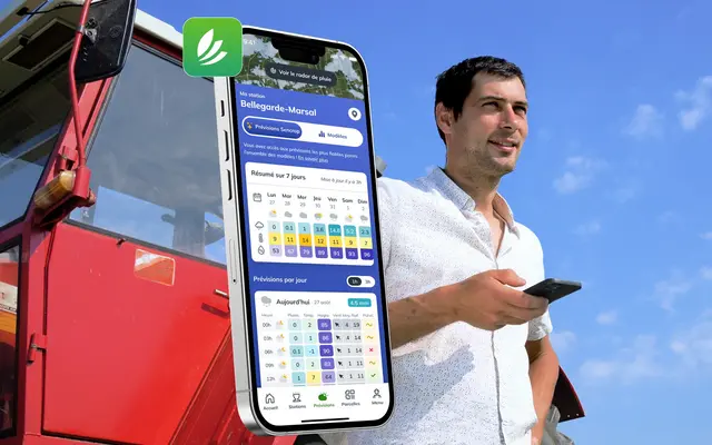 application et capteur agro-météo