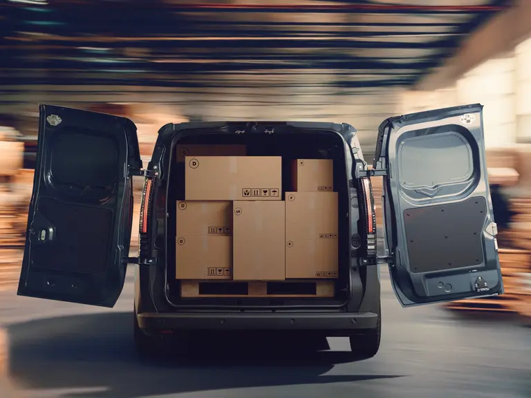 Espace de chargement du Renault Trafic Van E-Tech.