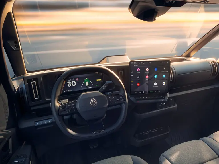Tableau de bord du Renault Trafic Van E-Tech 100 % électrique