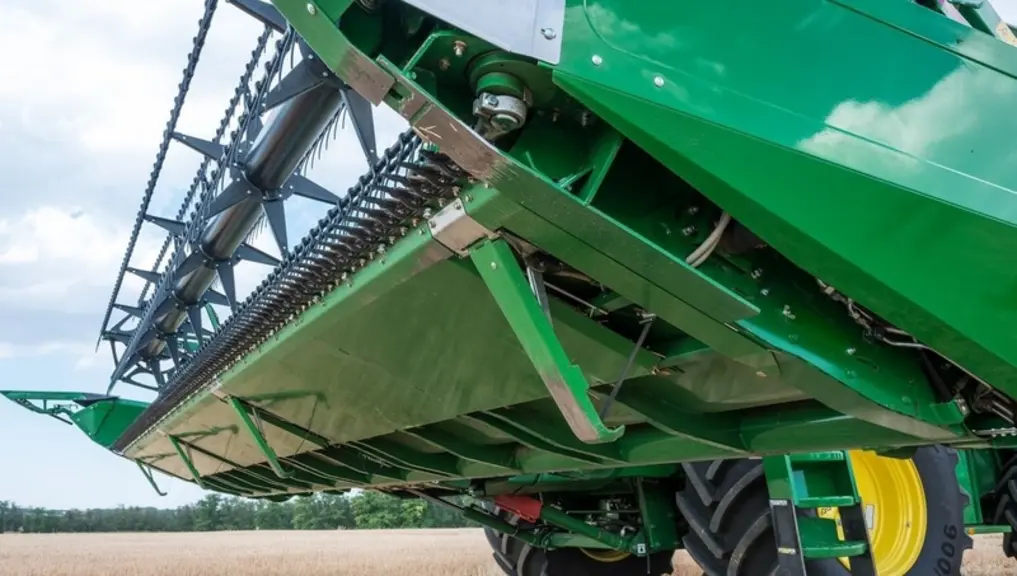 <em class="placeholder">Vue de dessous de la coupe Premium Flow Flex de Zürn Harvesting</em>