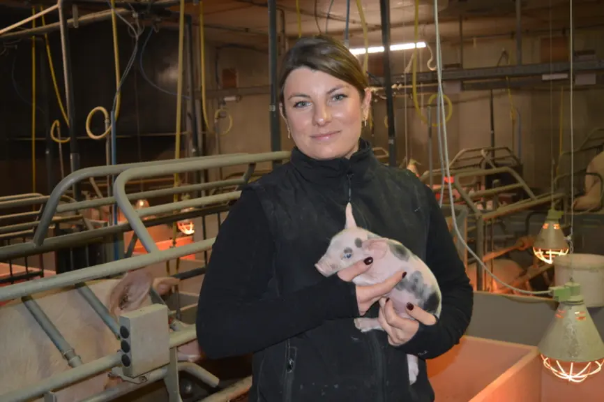 <em class="placeholder">À 27 ans, Dorine est épanouie dans sa vie d’éleveuse.</em>