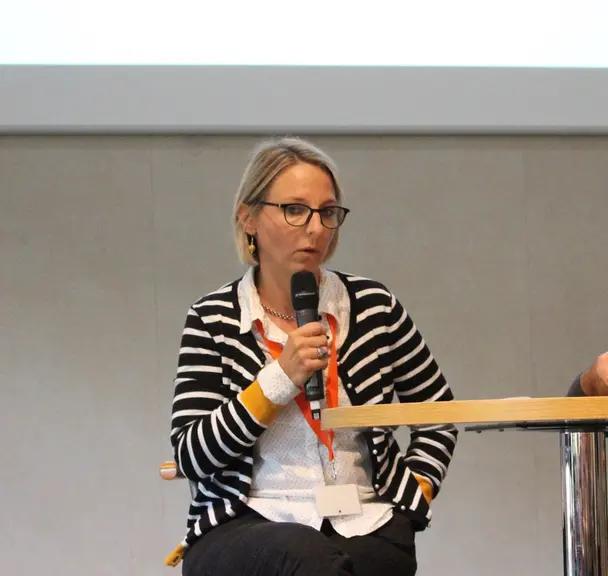 Virginie Motta, directrice Elvea Auvergne-Rhône-Alpes. "Certifier la préparation des broutards est une valeur ajoutée au travail des naisseurs." © S.