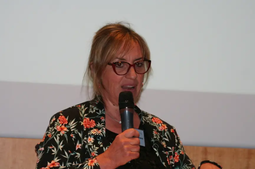 Marie-Andrée Luherne, productrice de lait dans le Morbihan et secrétaire générale adjointe de la FNPL. « À la ferme de Mauron, la volonté est de trava