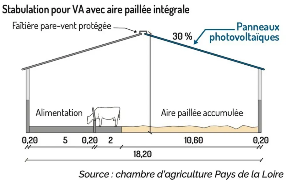 [Bâtiment photovoltaïque] Des panneaux sur le toit et une bonne ambiance pour les bovins
