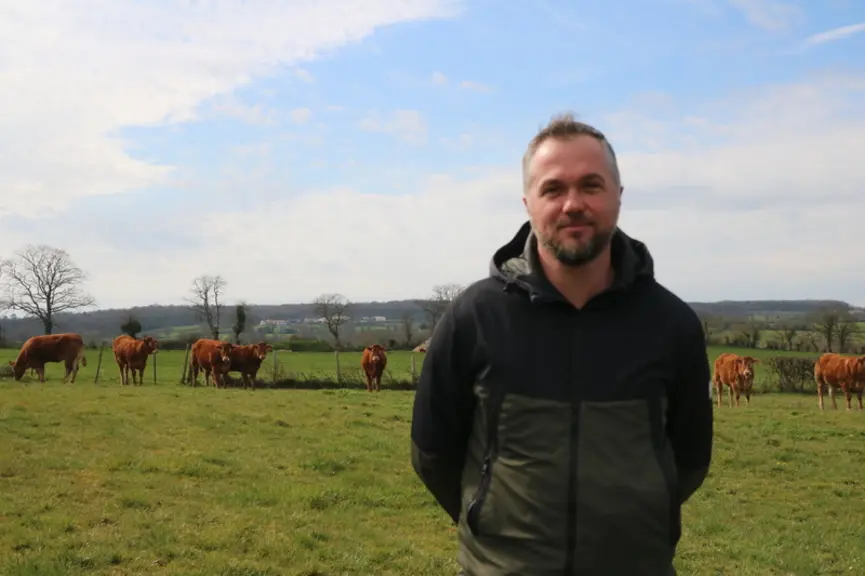 Damien Gobin, conseiller bovin viande à la Caveb