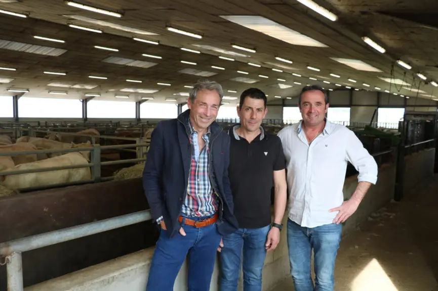 De gauche à droite, Robert Corneloup, Bruno Ducerf et Stéphane Philibert, tous trois directeurs associés de la SAS Alliance du charolais.