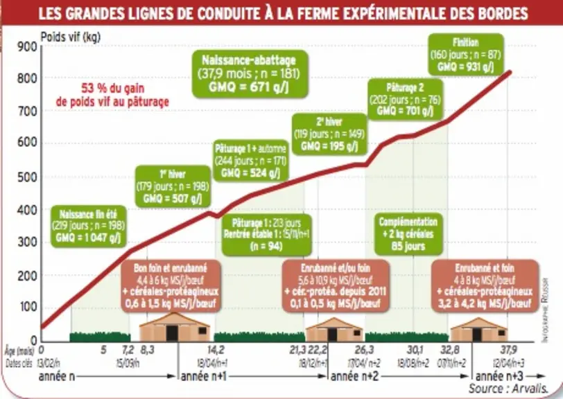 graph boeufs bio ferme des bordes 2 Arvalis