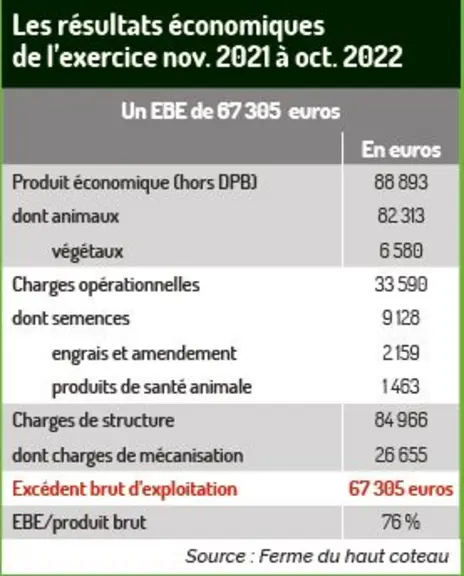 tableau résultats économiques