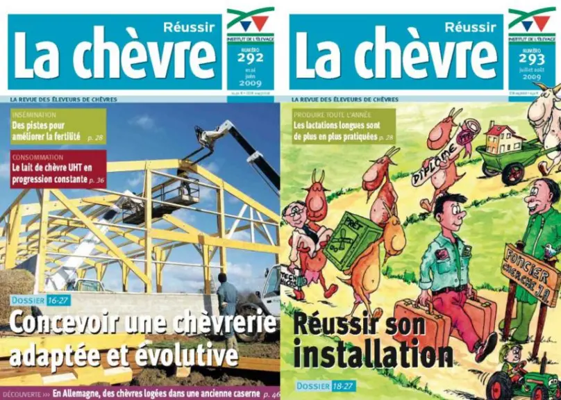 N°292 : Bâtiment - Concevoir une chèvrerie adaptée et évolutive
N°293 : Les clés pour réussir son installation