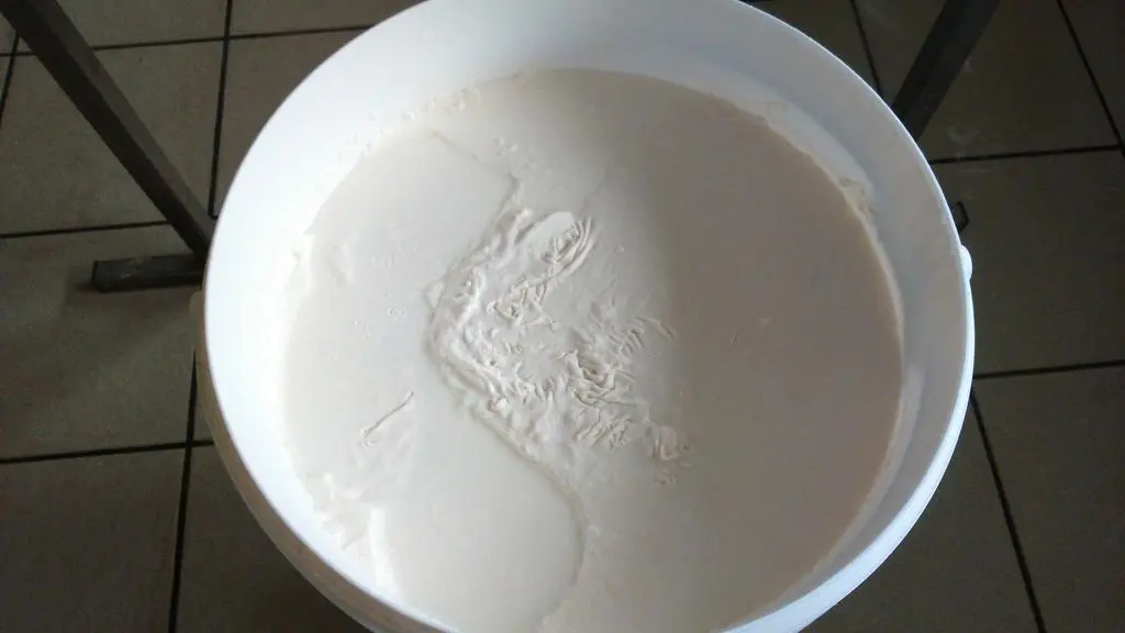 La crème remonte au caillage si la dose de présure est trop faible. © M. Teinturier