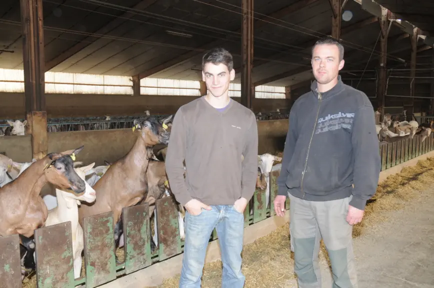 <A DROITE>Yohan Cools, éleveur en Gaec dans la Vienne © A. Villette