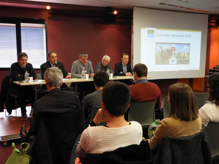 Terra Lacta a rappelé l’importance de l’ancrage laitier et du développement du bio lors de son assemblée générale. © Terra Lacta