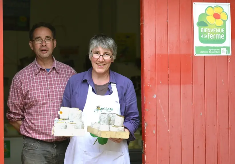 Mylène et Michel Lacharme, éleveurs en Bourgogne © DR