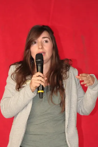 Alexane Dorléac (Pradel) présente les calculs pour le rendement fromager lors de la journée portes ouvertes du PEP caprin en octobre.(Peut convenir po