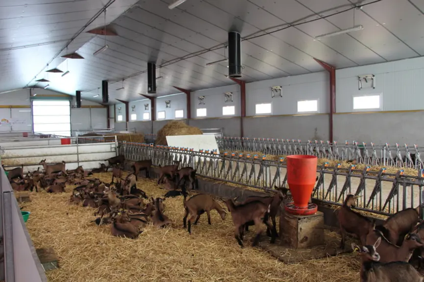 Quand il a fait très froid en février (-5 °C), la température dans le bâtiment n’est pas descendue en dessous de 12 °C. © V. Bargain