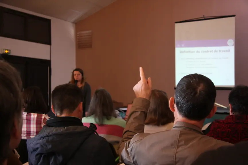 L’intervention d’Isabelle Drouet sur les démarches de recrutement a suscité de nombreuses questions. © I. Heeren